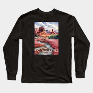 Watercolor Beauty - Canyonlands, Utah Long Sleeve T-Shirt